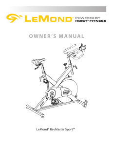 Manual LeMond Revmaster Sport Exercise Bike