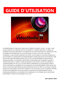 Mode d’emploi Corel VIdeoStudio Pro X4