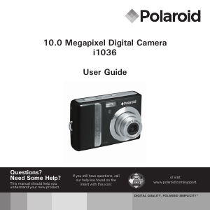 Handleiding Polaroid i1036 Digitale camera