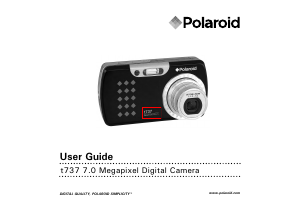 Manual Polaroid t737 Digital Camera