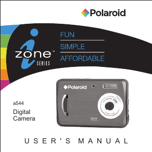 Manual Polaroid a544 iZone Digital Camera