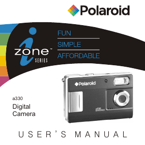 Manual Polaroid a330 iZone Digital Camera