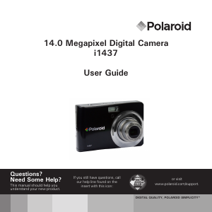 Manual Polaroid i1437 Digital Camera