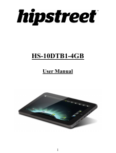 Manual Hipstreet HS-10DTB1-4GB Tablet