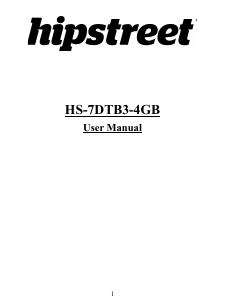 Manual Hipstreet HS-7DTB3-4GB Tablet