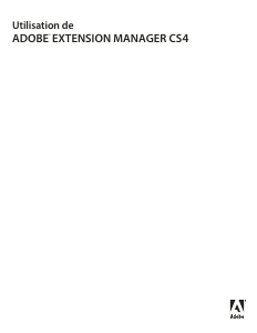 Mode d’emploi Adobe Extension Manager CS4