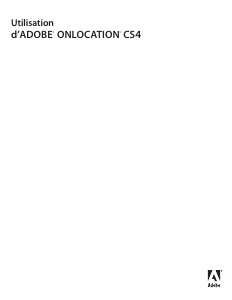 Mode d’emploi Adobe OnLocation CS4