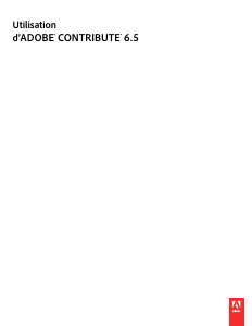 Mode d’emploi Adobe Contribute 6.5