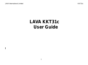 Manual Lava KKT 31c Mobile Phone