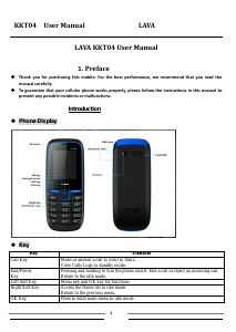 Manual Lava KKT 04 Mobile Phone