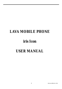 Handleiding Lava Iris Icon Mobiele telefoon