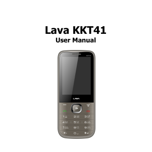 Manual Lava KKT 41 Mobile Phone