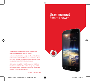 Manual Vodafone VF985 Smart 4 Power Mobile Phone