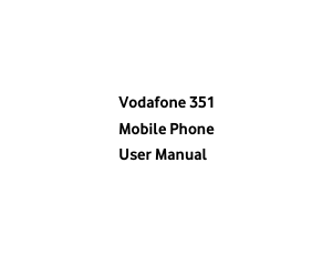 Manual Vodafone 351 Mobile Phone