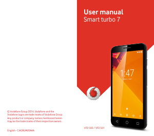 Manual Vodafone VFD 500 Smart Turbo 7 Mobile Phone