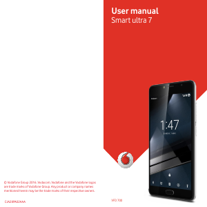Bruksanvisning Vodafone VFD 700 Smart Ultra 7 Mobiltelefon