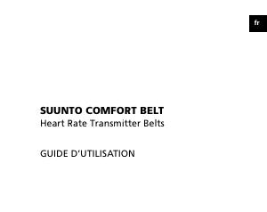 Mode d’emploi Suunto Comfort Belt Moniteur de fréquence cardiaque