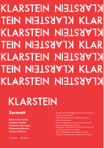Manual de uso Klarstein 10035264 Zermatt Chimenea electrica