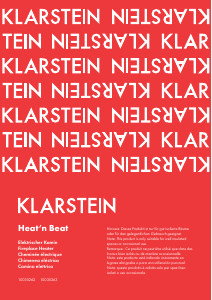 Handleiding Klarstein 10035262 Heat n Beat Elektrische haard