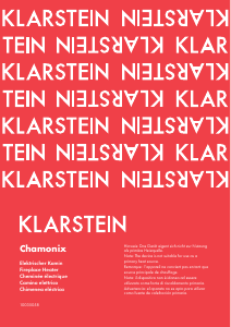 Manual de uso Klarstein 10035058 Chamonix Chimenea electrica