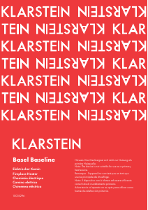 Handleiding Klarstein 10035296 Basel Baseline Elektrische haard