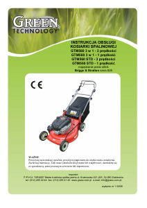 Instrukcja Green Technology GTM560 Kosiarka