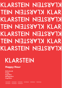 Bruksanvisning Klarstein 10035245 Happy Hour Kylskåp