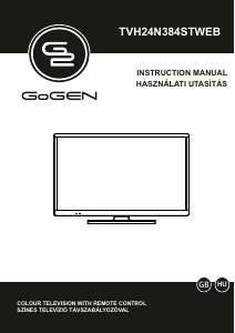 Manual GoGEN TVH24N384STWEB LED Television