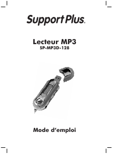 Mode d’emploi SupportPlus SP-MP3D-128 Lecteur Mp3