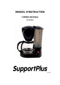 Mode d’emploi SupportPlus SP-CM-3021 Cafetière