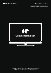 Télécommande CONTINENTAL EDISON CELED26HD6