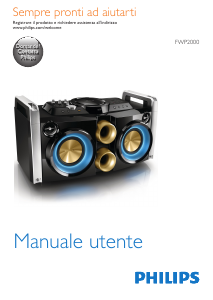 Manuale Philips FWP2000 Stereo set