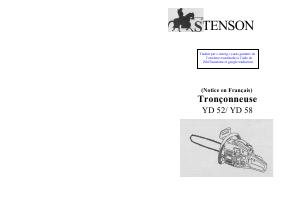 Mode d’emploi Stenson YD 58 Tronçonneuse
