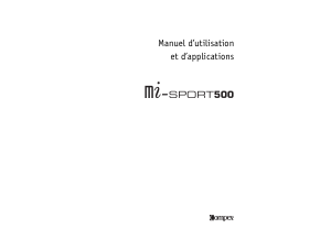 Mode d’emploi Compex Mi-Sport 500 Electrostimulator