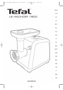 Priručnik Tefal ME71013E Le Hachoir 1800 Stroj za mljevenje mesa