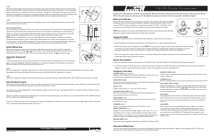 Manual E3 FX10 Cycling Computer