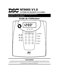 Mode d’emploi DSC NT9005 Système d’alarme