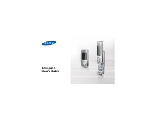 Handleiding Samsung SGH-J610 Mobiele telefoon