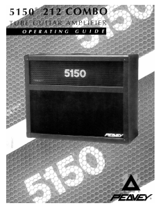 Manual de uso Peavey 5150 212 Combo Amplificador de guitarra