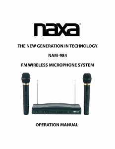 Manual Naxa NAM-984 Microphone