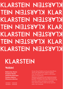Manual de uso Klarstein 10035038 Vulsini Chimenea electrica