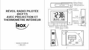 Mode d’emploi Irox HB125P Réveil