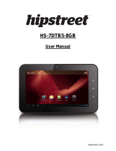 Manual Hipstreet HS-7DTB5-8GB Tablet