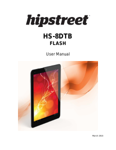 Handleiding Hipstreet HS-8DTB Flash Tablet