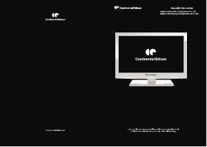 Mode d’emploi Continental Edison CETVLED24HD10 Téléviseur LED