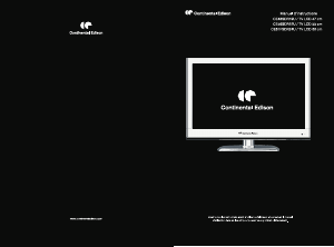 Mode d’emploi Continental Edison CE61FSDR24U Téléviseur LCD