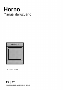 Manual de uso BEKO CSG 42009 DW Cocina