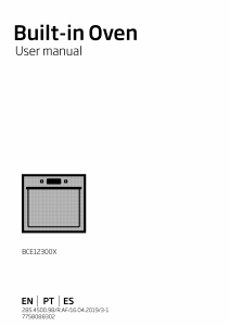 Manual BEKO BCE 12300 X Forno