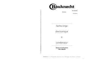 Mode d’emploi Bauknecht TRK 486 WS Sèche-linge
