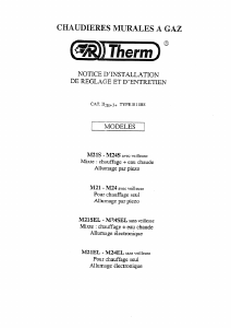 Mode d’emploi AR-Therm M21S Chaudière à gaz